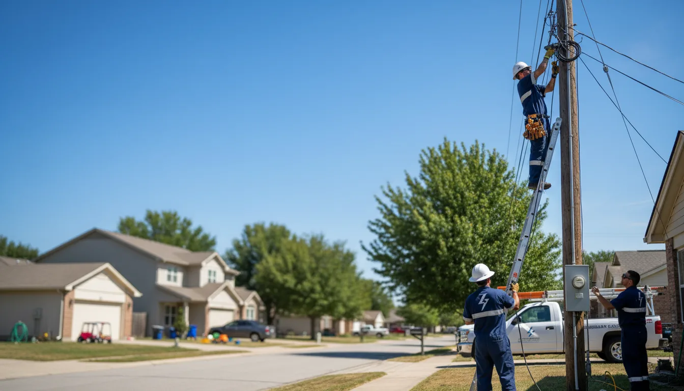 Residential electrician providing installation services in Palco, KS